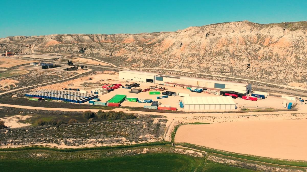 Las actuales instalaciones de Eurocontainer en Remolinos, en una imagen de archivo.