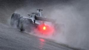 Lewis Hamilton, al volante de su Mercedes en el circuito de las Américas (Austin, Texas).