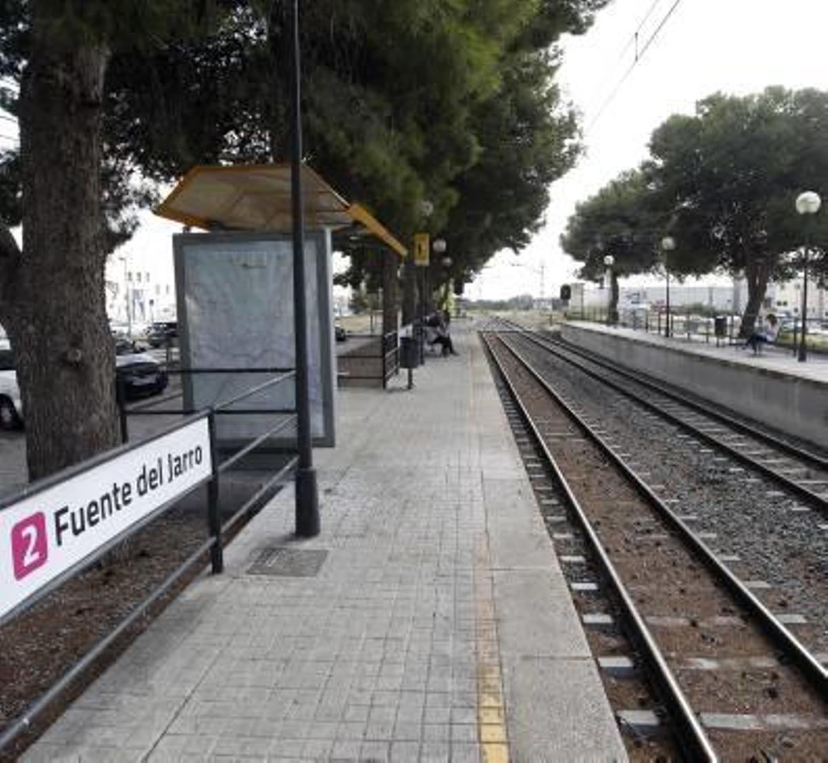 La estación de Metro del polígono Fuente del Jarro.