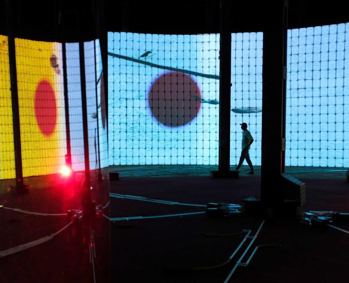 Un detalle de la instalación en El Tanque.