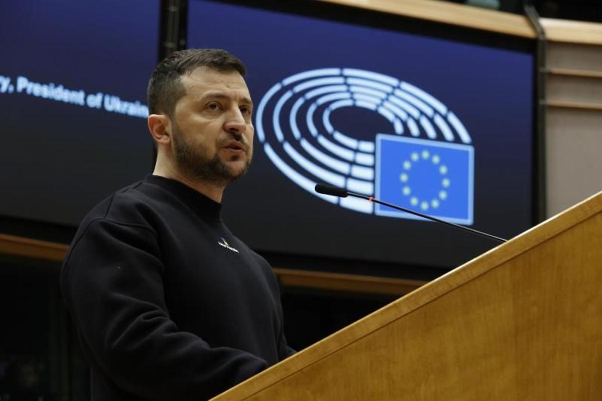 Las mejores imágenes de Zelenski, en el Parlamento Europeo