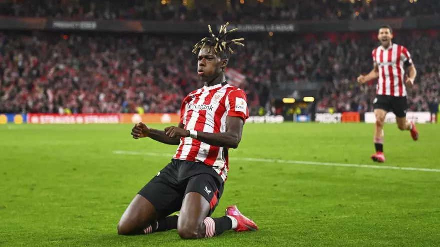 Nico Williams: "Hay una final en San Mam谷s y tenemos muchas ganas de estar en ella"