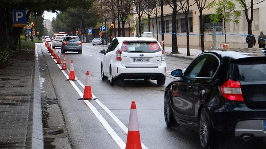 El carril bici de Vía Univérsitas se retrasa 25 días por las afecciones