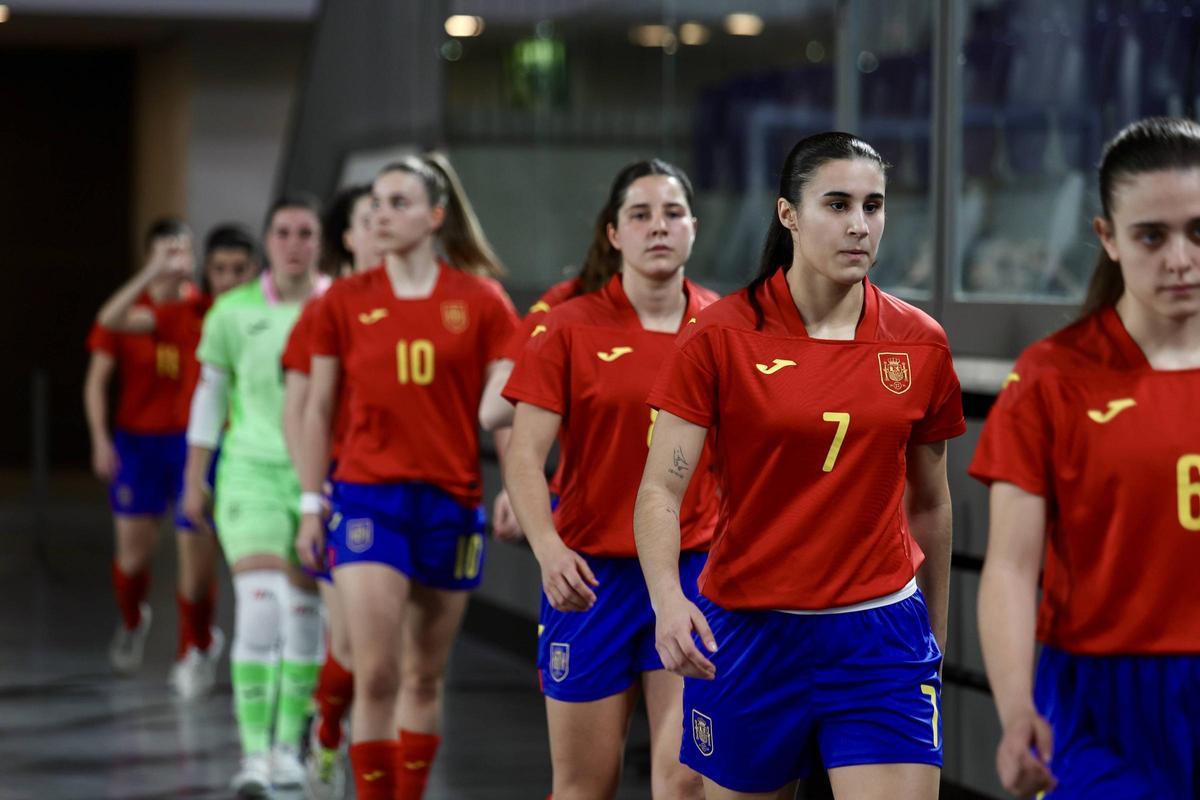 La selección española femenina sub-23 de fútbol sala, en Oviedo La selección española femenina sub-23 de fútbol sala, en Oviedo