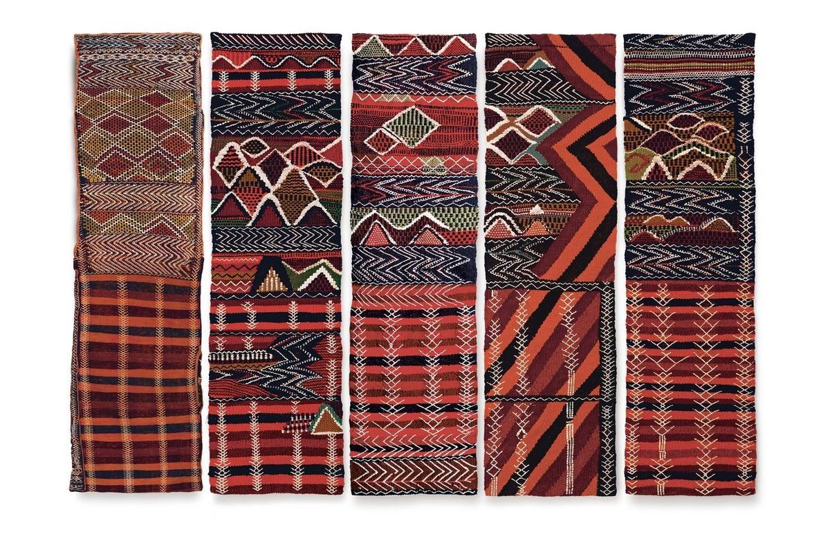 La obra "Cojín I-V" que se expondrá en Los Ángeles.