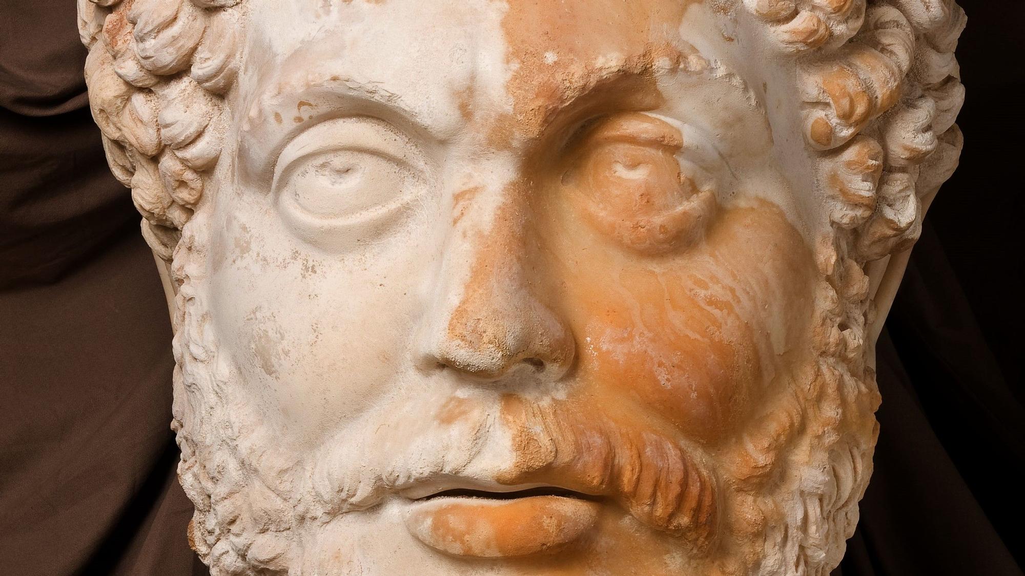 Busto del emperador Marco Aurelio.