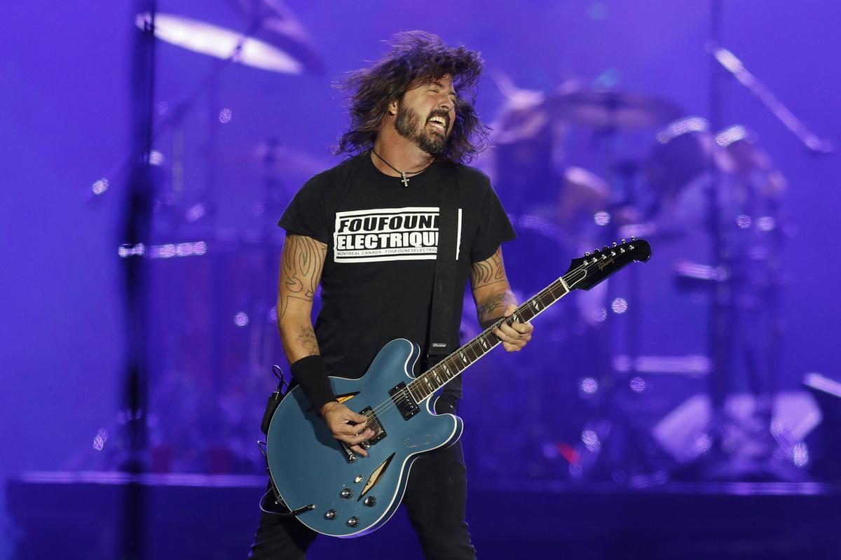 Dave Grohl, en un concierto de Foo Fighters en Brasil