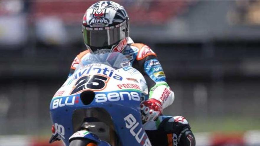 Maverick Viñales, en Montmeló.