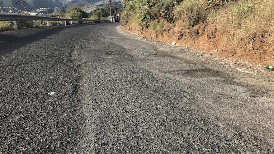Ciuca denuncia el mal estado de las calles de Montaña Las Palmas
