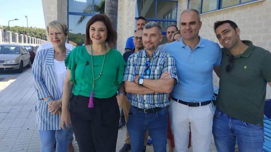 Presentación de las medidas deportivas, ayer.