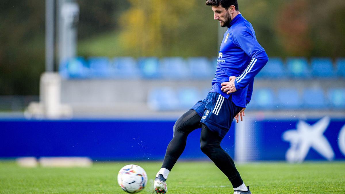 Valle, en el entrenamiento de esta mañana