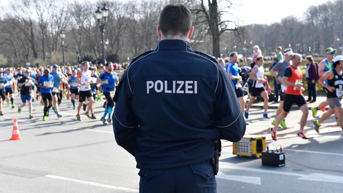 La media maratón de Berlín vivió un amplio despliegue policial