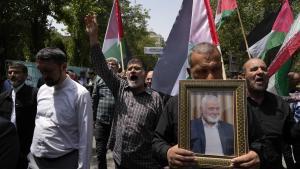 Protestas por la muerte del líder de Hamas, Ismail Haniyeh.
