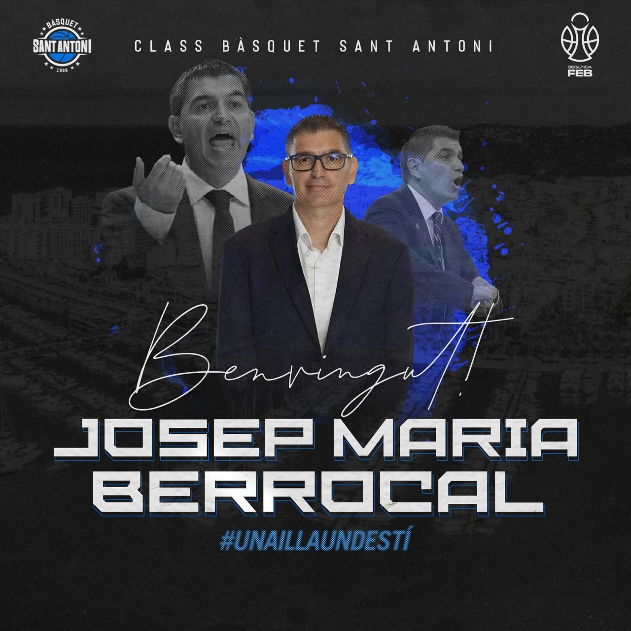 Cartel de llegada de Josep Maria Berrocal