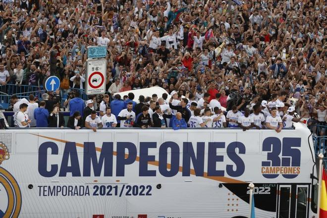 Las mejores imágenes de la celebración del título de Liga del Real Madrid