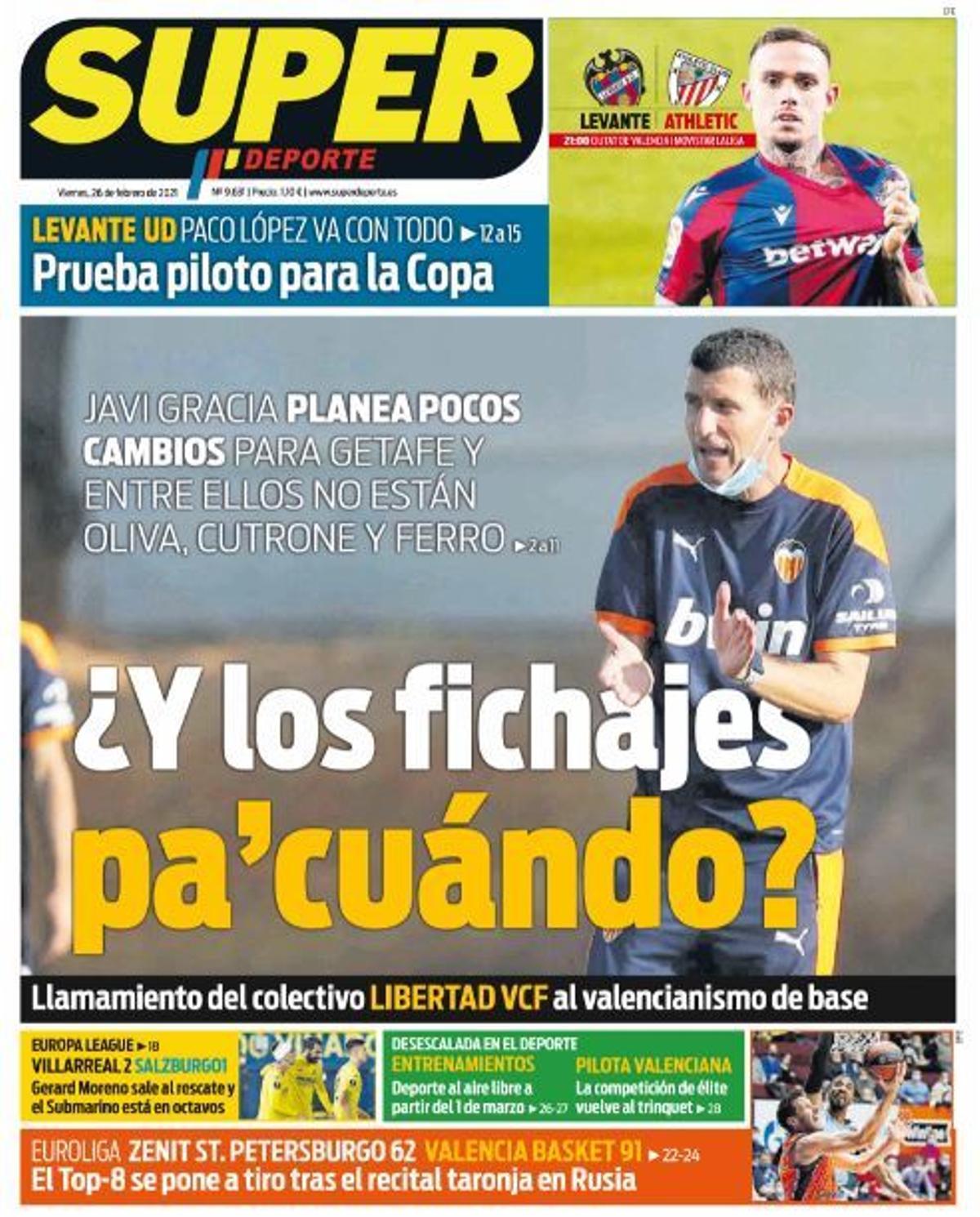 La portada de SUPER del viernes