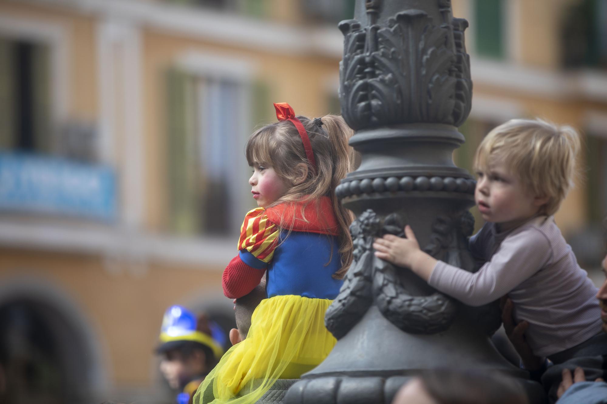 Sa Rueta llena de familias el centro de Palma