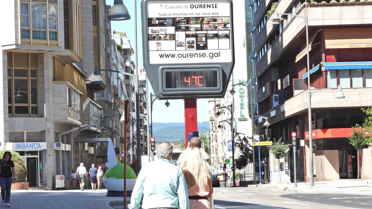 El termómetro del Parque de San Lázaro en Ourense marcó el sábado 47 grados.