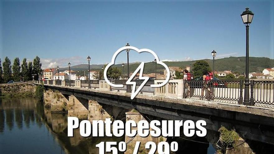 El tiempo en Pontecesures: previsión meteorológica para hoy, sábado 23 de mayo