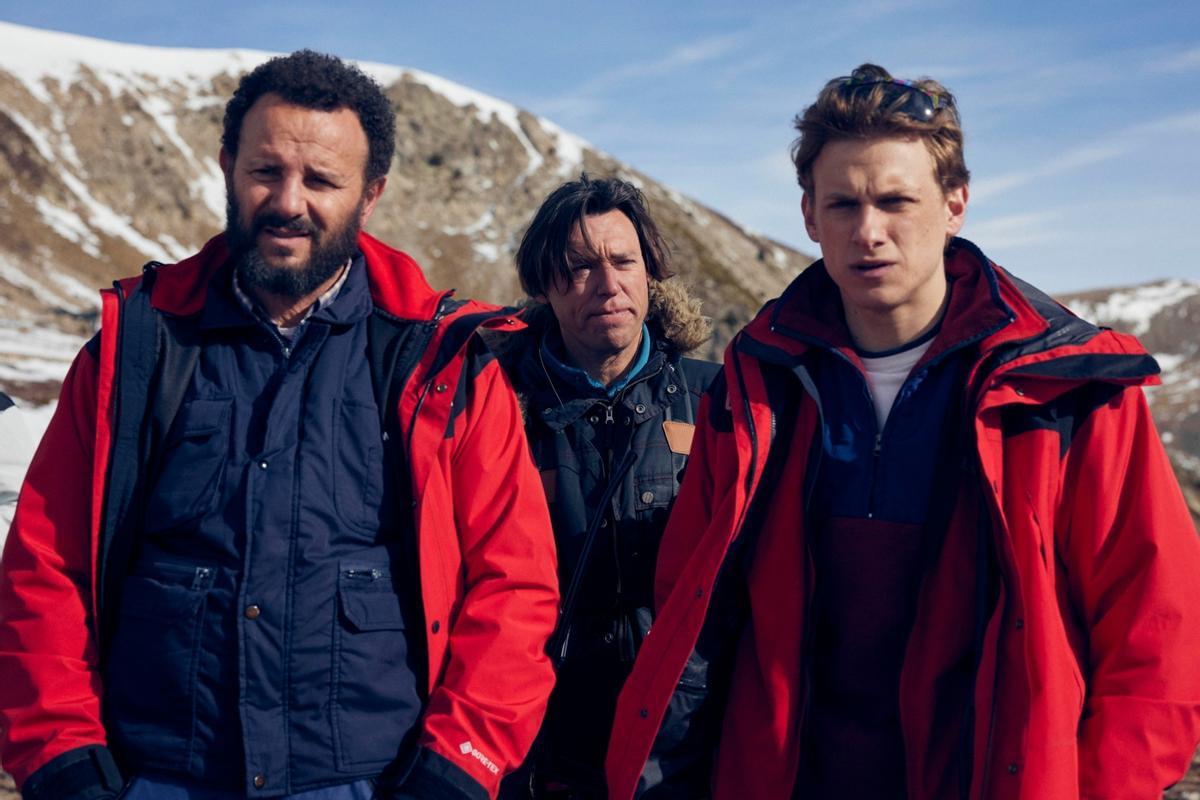 Jan Buxaderas, a la dreta, és un dels intèrprets del film sobre la tragèdia del Balandrau