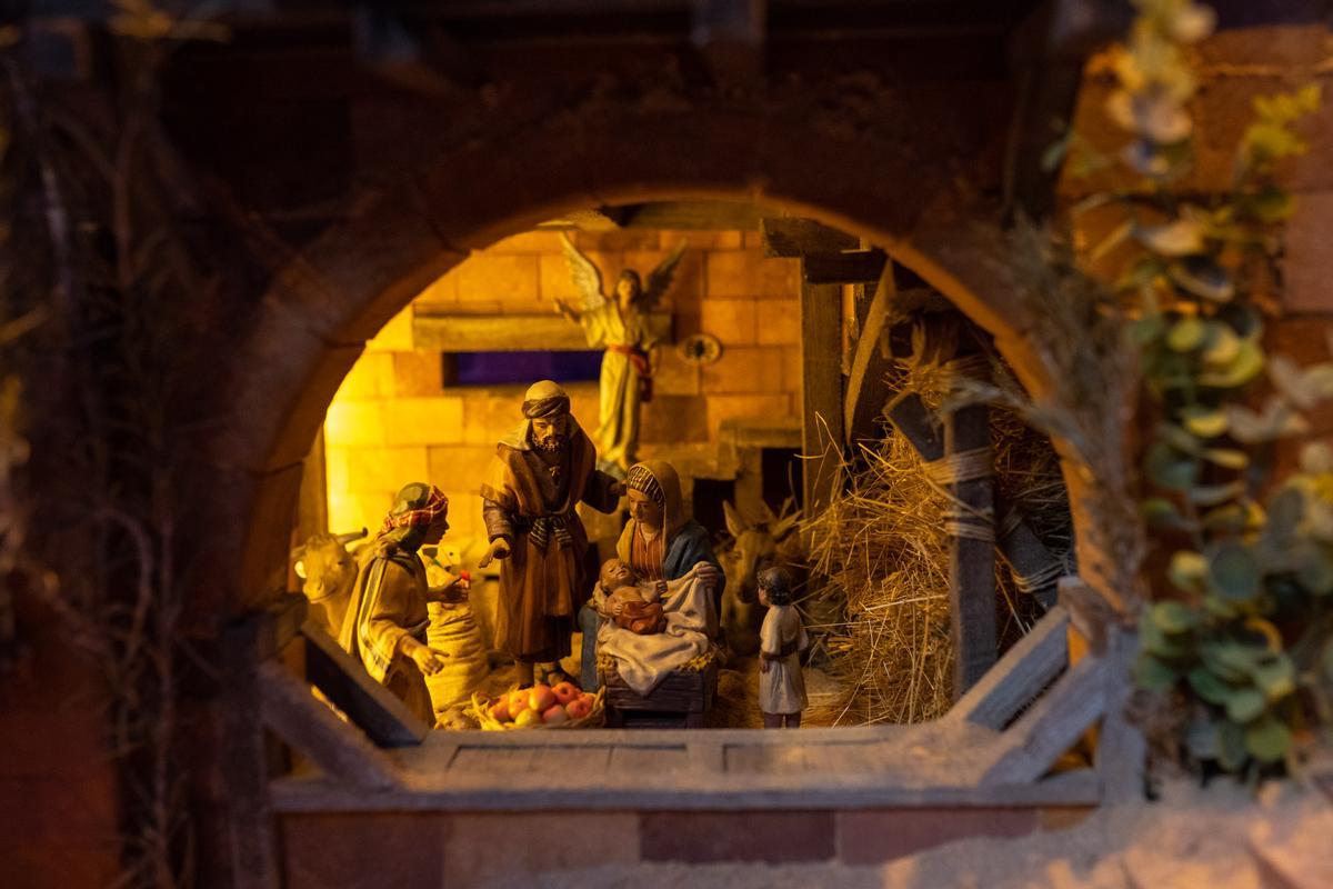 Detalle de la Sagrada familia