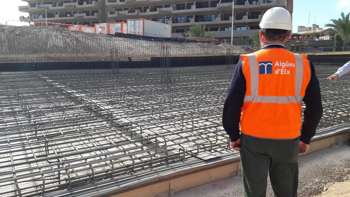 Obras del depósito de Arenales Sol