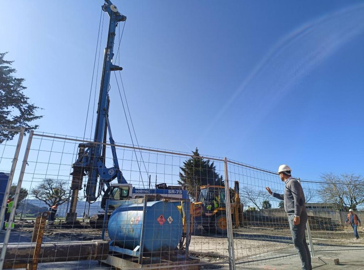 Inicio de las obras del tanque de tormentas de A Seca. | FDV