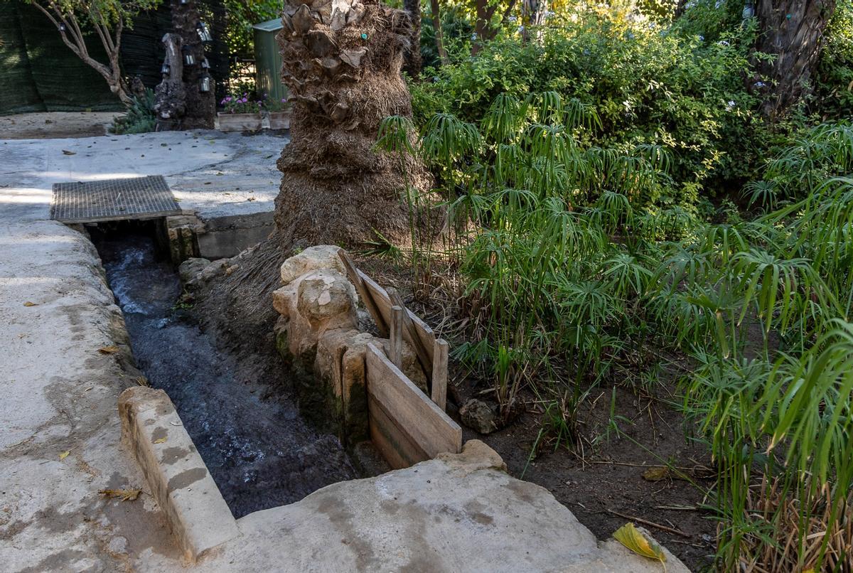 El agua es y ha sido un elemento fundamental en la finca