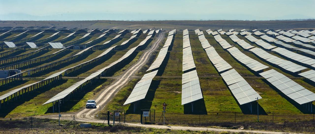 Planta fotovoltaica ubicada en el municipio cacereño de Talayuela.