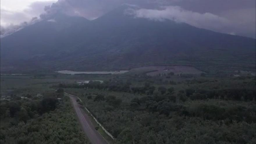 Erupción del volcán de Fuego de Guatemala