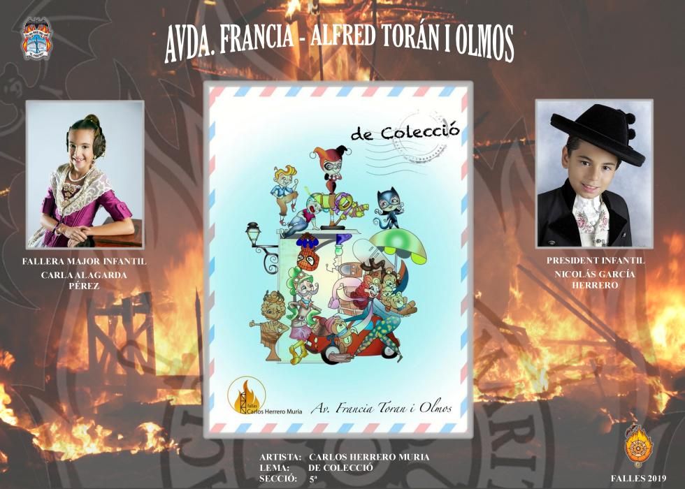 Conoce todos los proyectos de Fallas 2019 en el Marítimo