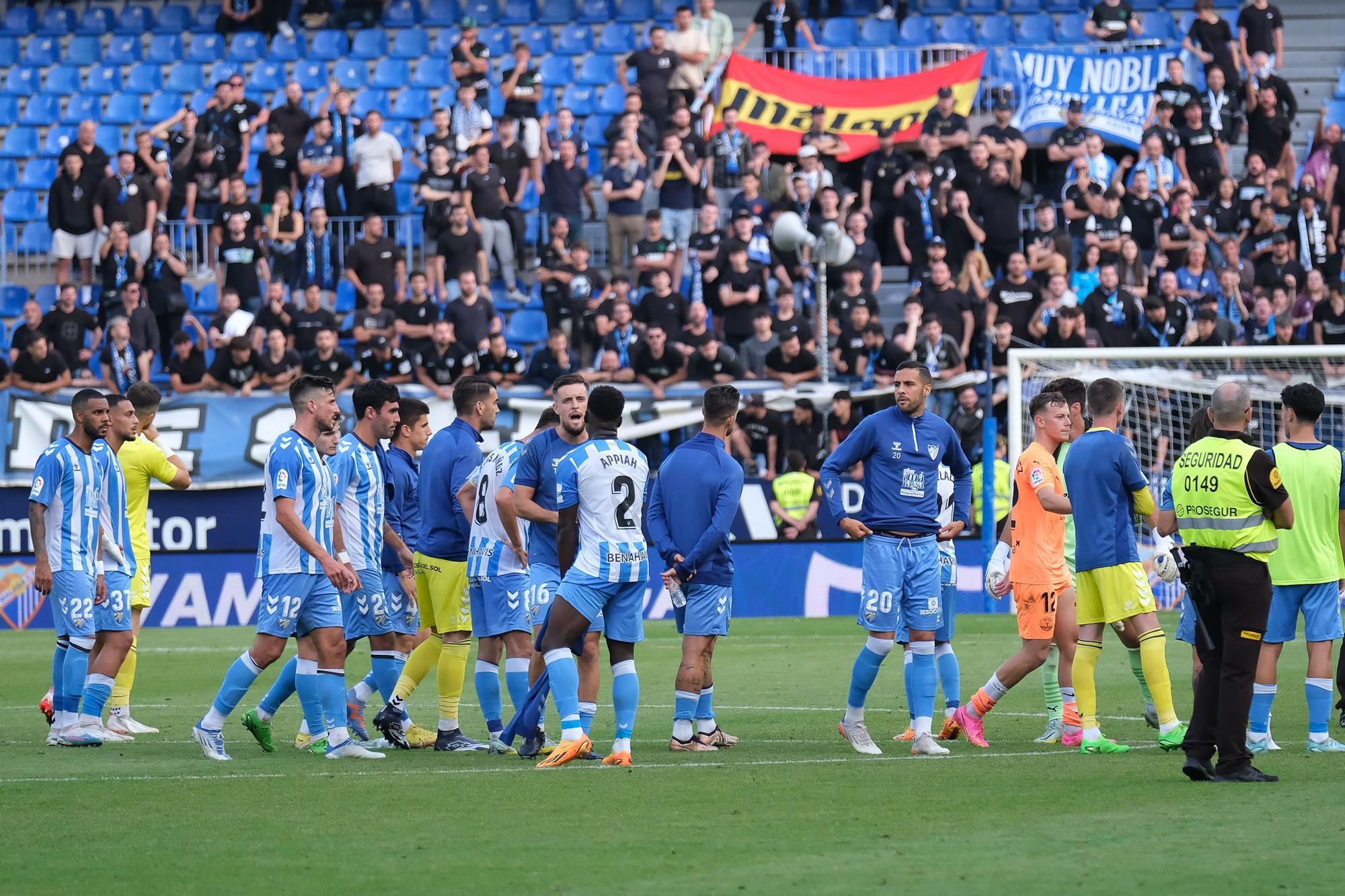 El Málaga CF - UD Ibiza, último partido de la Liga 22/23, en imágenes