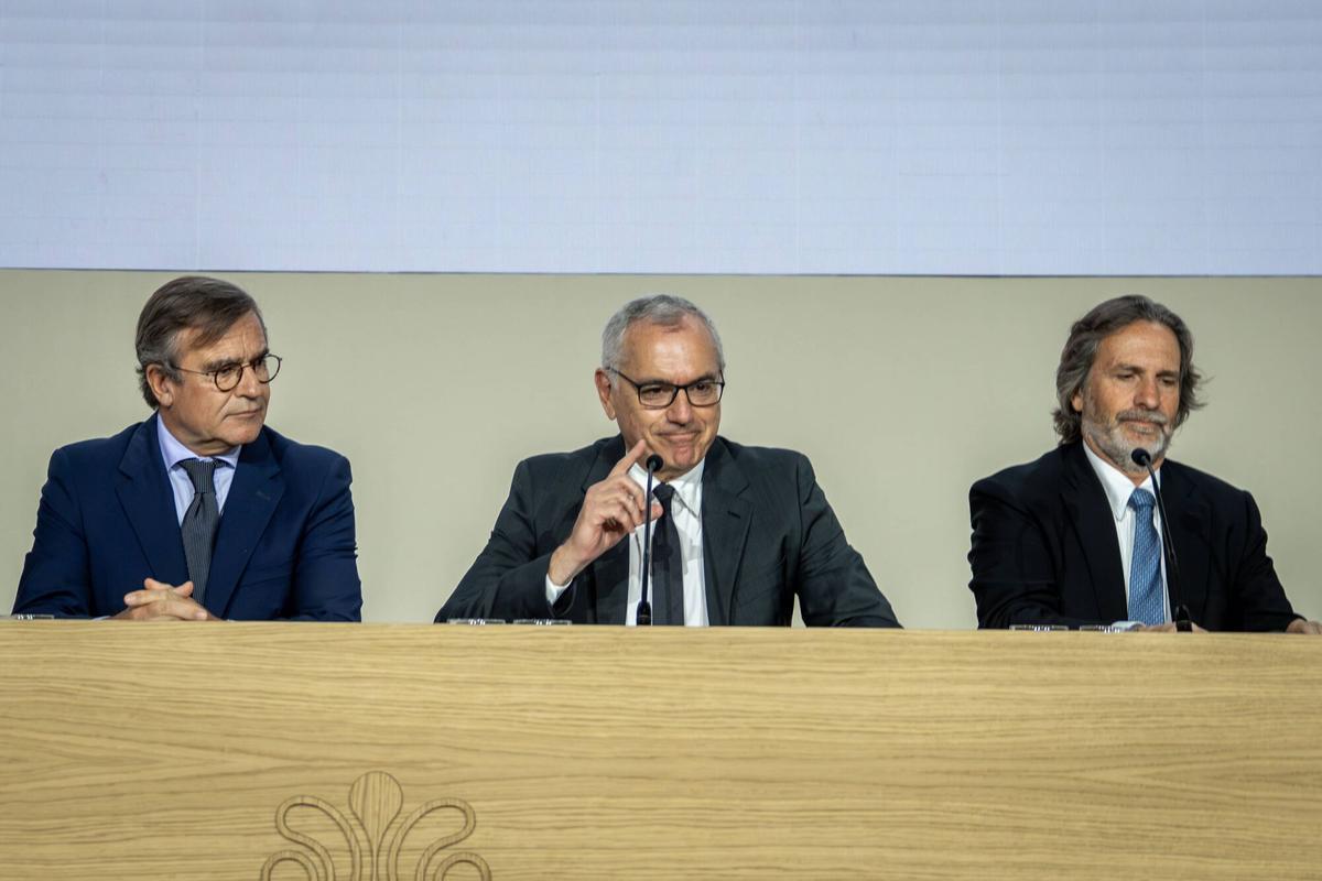 Marc Puig, president de Puig, en la primera junta general d'accionistes del grup, celebrada el maig de 2025