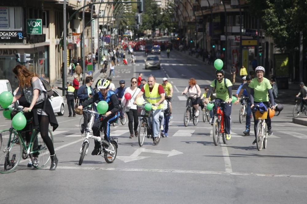 'Bicifestación' en Murcia