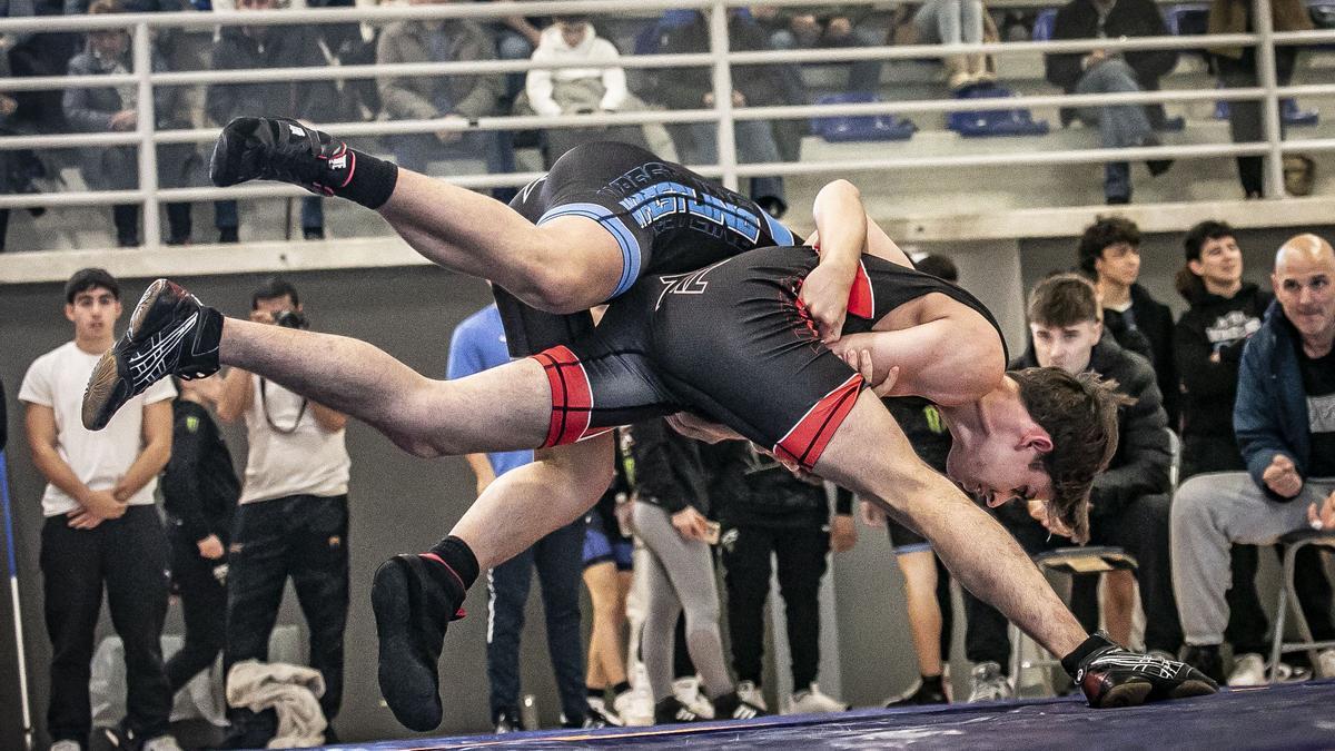 Derribo durante uno de los combates.