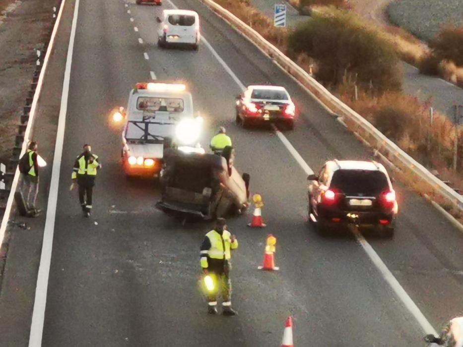 Cuatro mujeres heridas en un accidente en la A-7, en Totana