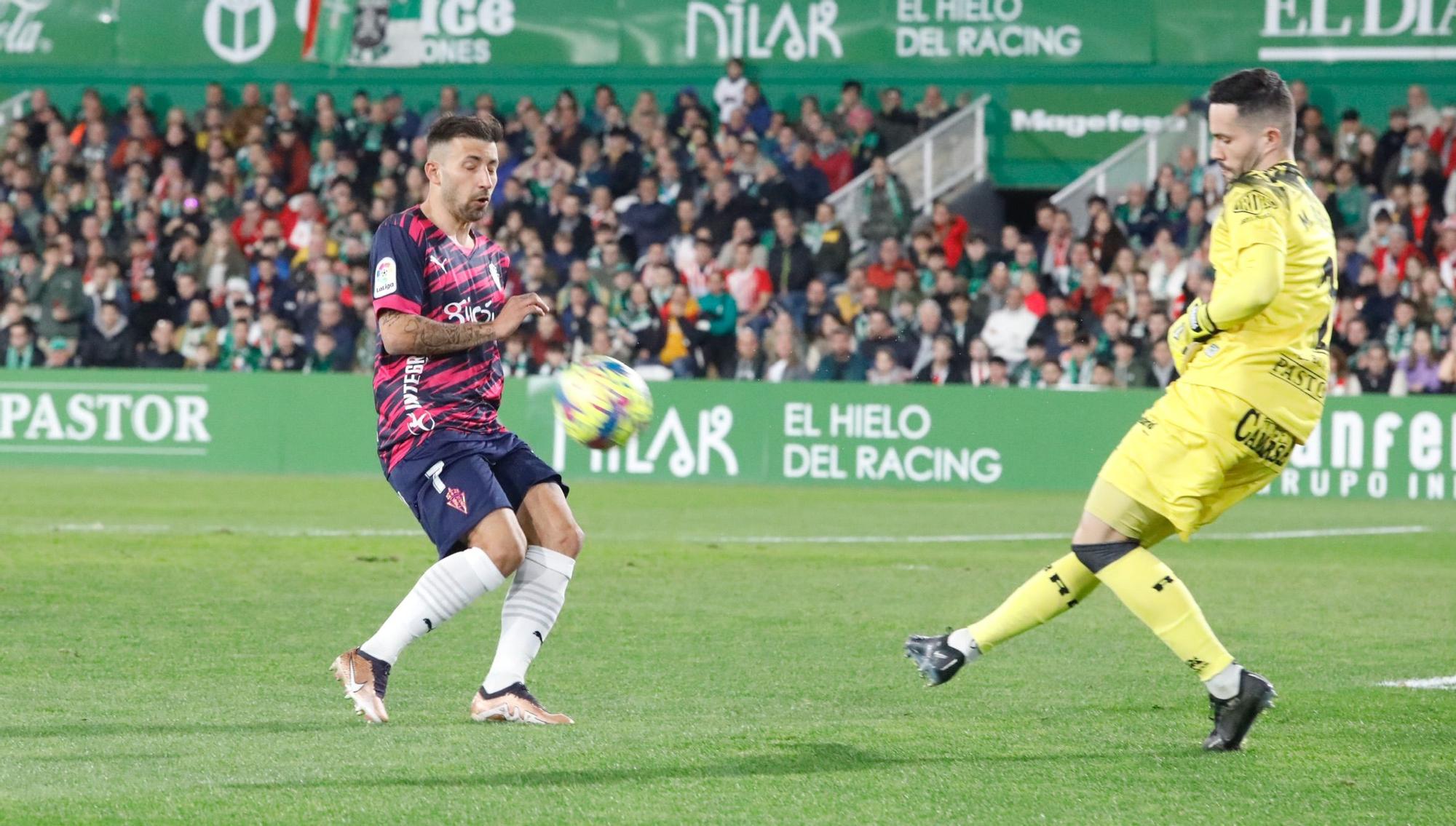 En imágenes: así fue el partido entre Racing y Sporting en El Sardinero