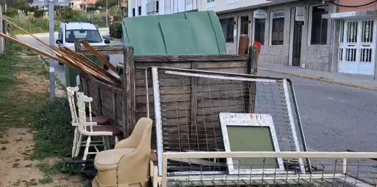 Uno de los puntos de vertido detectados en O Grove.