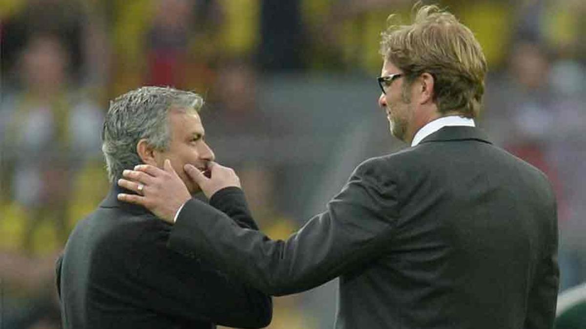 Jurgen Klopp, junto a Jose Mourinho