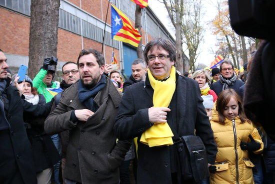 Manifestació independentista a Brussel·les