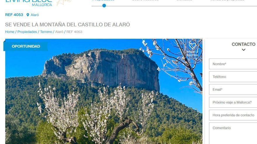 Beliebtes Ausflugsziel: Der Berg des Castell d&#039;Alaró auf Mallorca steht zum Verkauf