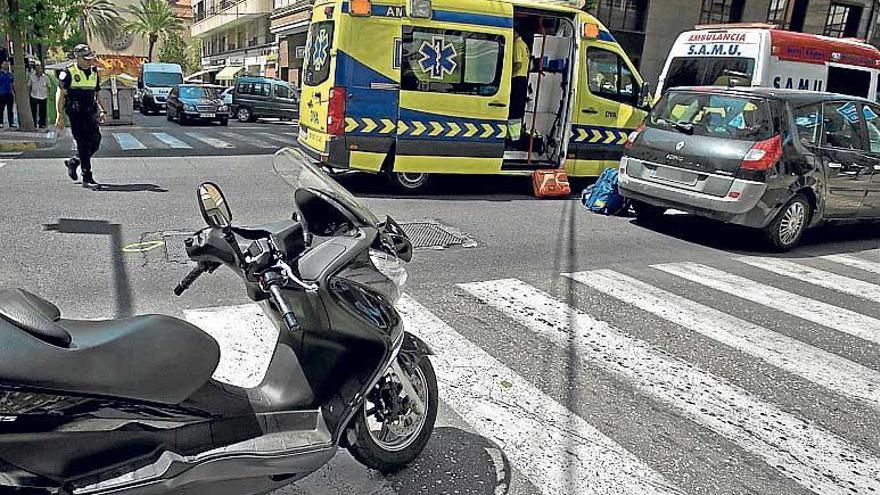 Accidente en Vicente Blasco Ibáñez