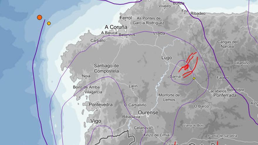 Los tres terremotos registrados la pasada noche // IGN