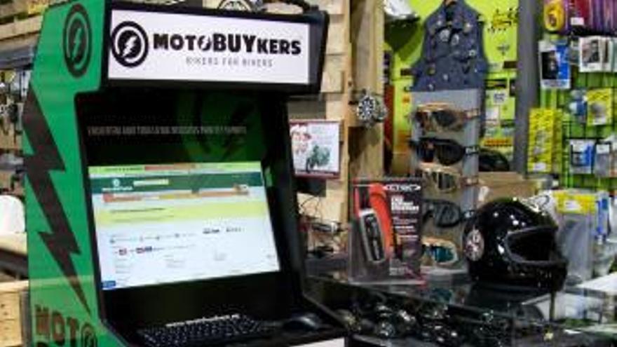 Punt de servei de Motobuykers en una botiga d&#039;Alacant