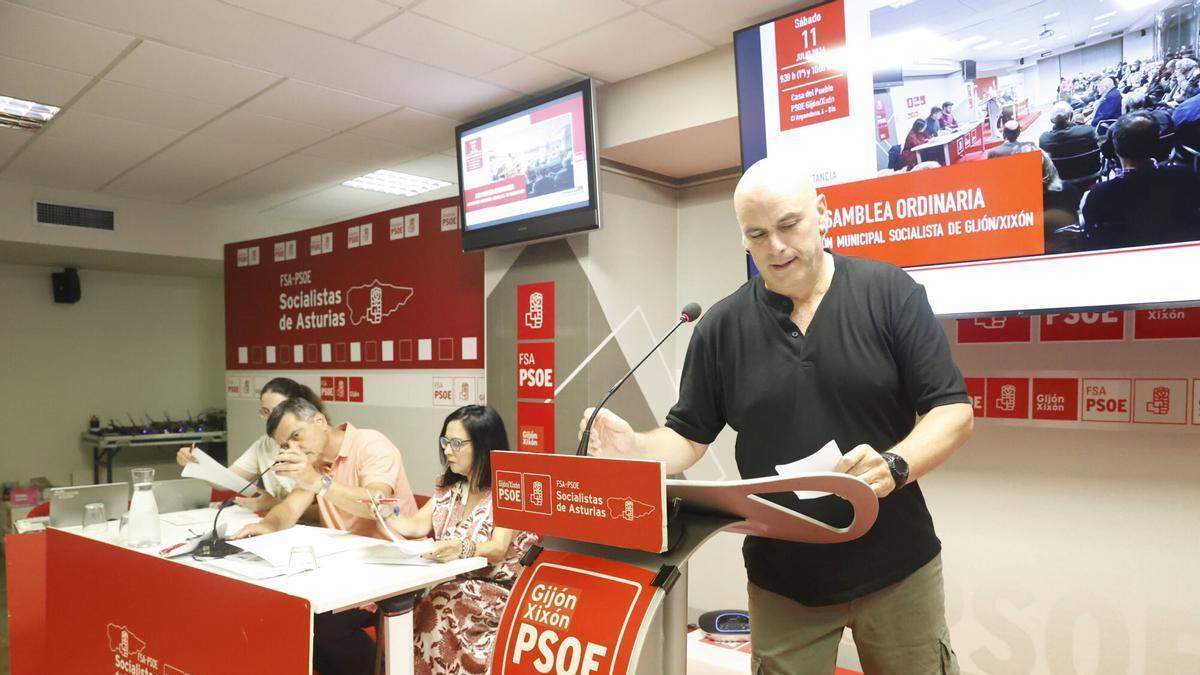 La asamblea del PSOE de Gijón
