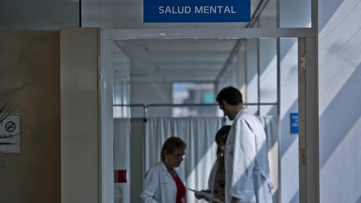 Trabajadores de una Unidad de Salud Mental en Alicante.