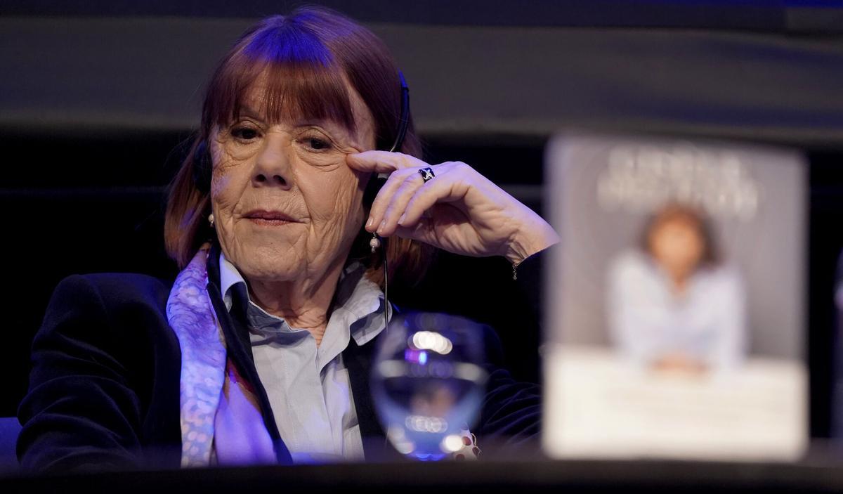 Gisèle Pelicot, durante la presentación de su libro ‘Himno a la vida. Mi historia’, en Madrid, 2 de marzo de 2026