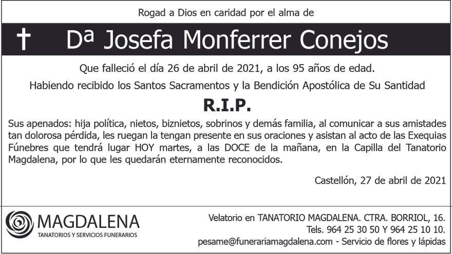 Dª Josefa Monferrer Conejos