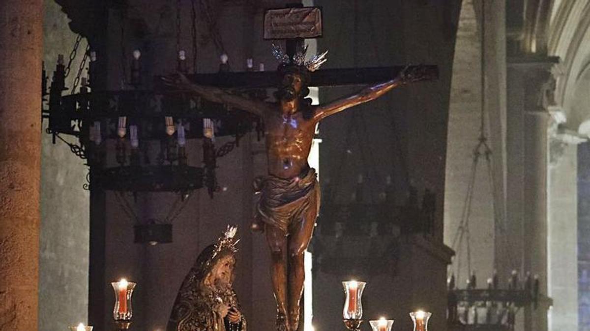 El Cristo de la Expiración, en el interior de la iglesia de San Pablo.