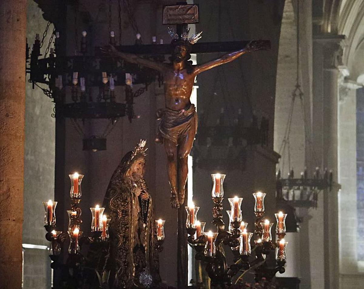 El Cristo de la Expiración, en el interior de la iglesia de San Pablo.